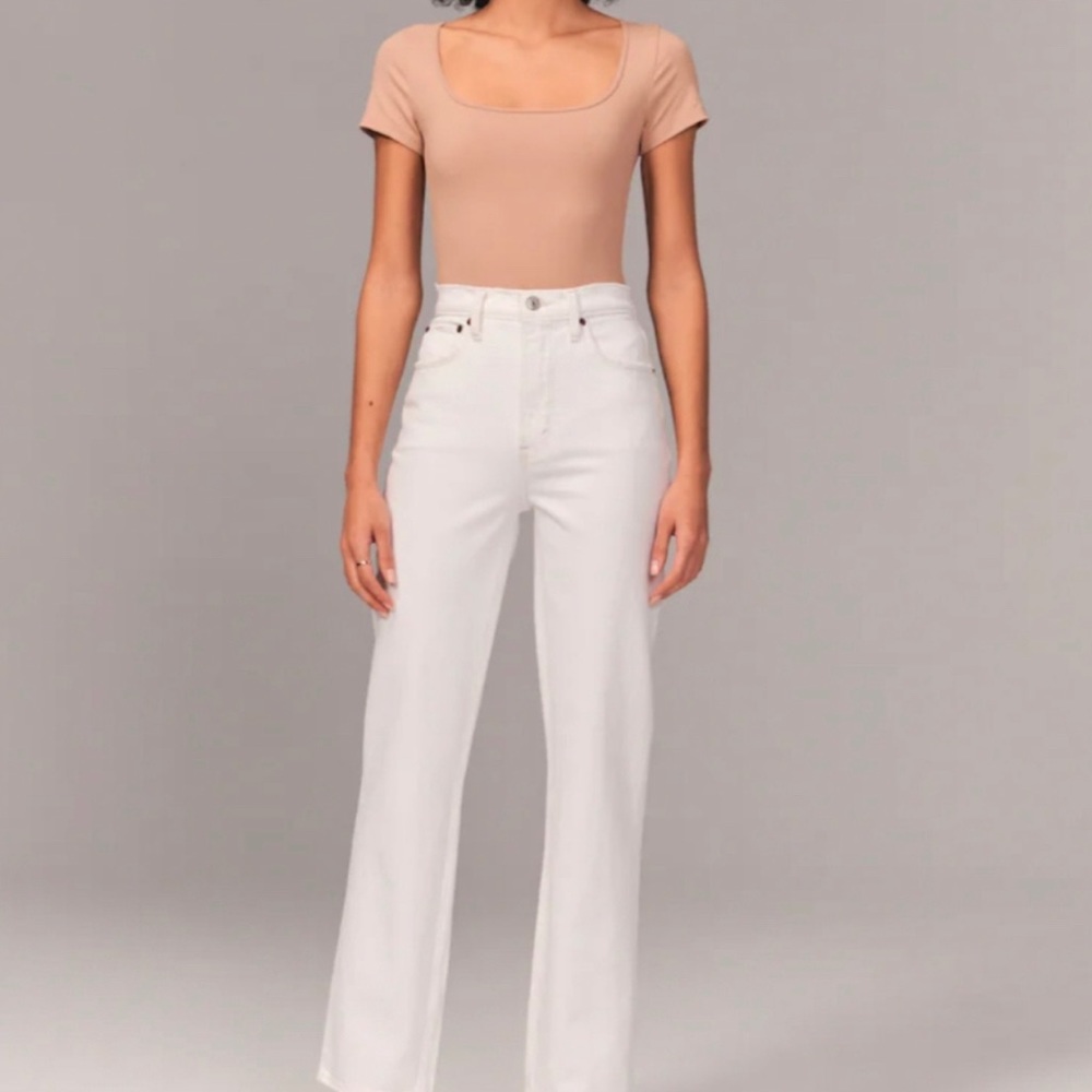 Abercrombie 90’s Ultra High-Rise Jeans White